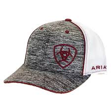 ARIAT MENS LOGO BURGUNDY CAP