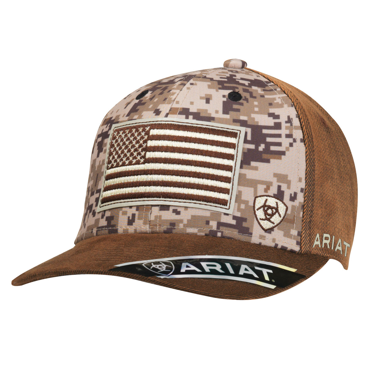 ARIAT MENS DIGITAL CAMO US FLAG CAP