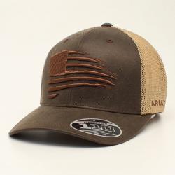 ARIAT AMERICAN FLAG OLIVE CAP