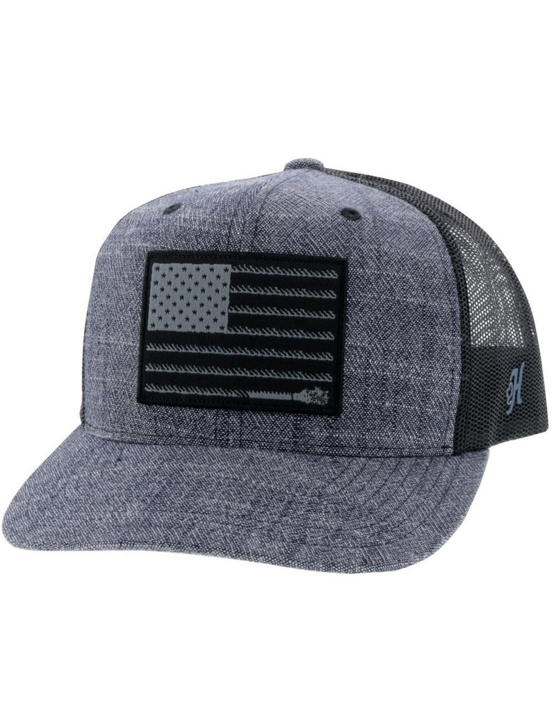 HOOEY LIBERTY ROPER NAVY BLACK CAP