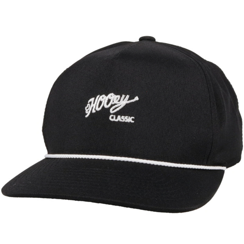 HOOEY CLASSIC BLACK 5 PANEL CAP