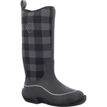 MUCK WOMENS HALE TALL GREY PLAID BOOT 