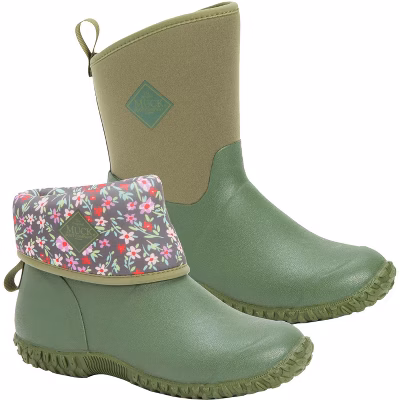 MUCK WOMENS MUCKSTER II MID FLORAL BOOT 