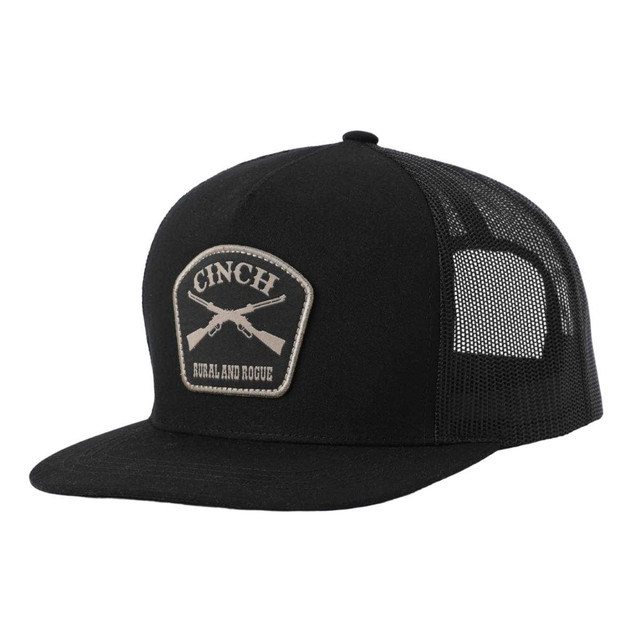 CINCH MENS TRUCKER BLACK CAP