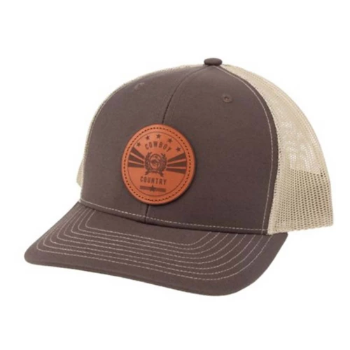 CINCH MENS BROWN TRUCKER CAP 