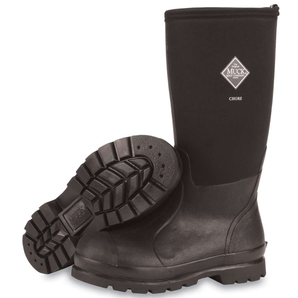 MUCK MENS CHORE CLASSIC MID BLACK BOOT