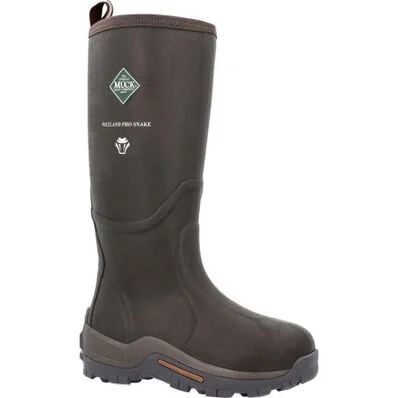 MUCK MENS WETLAND PRO SNAKE BROWN BOOT