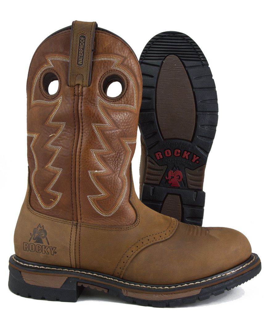ROCKY BRANSON ROPER SAFFRON BOOT
