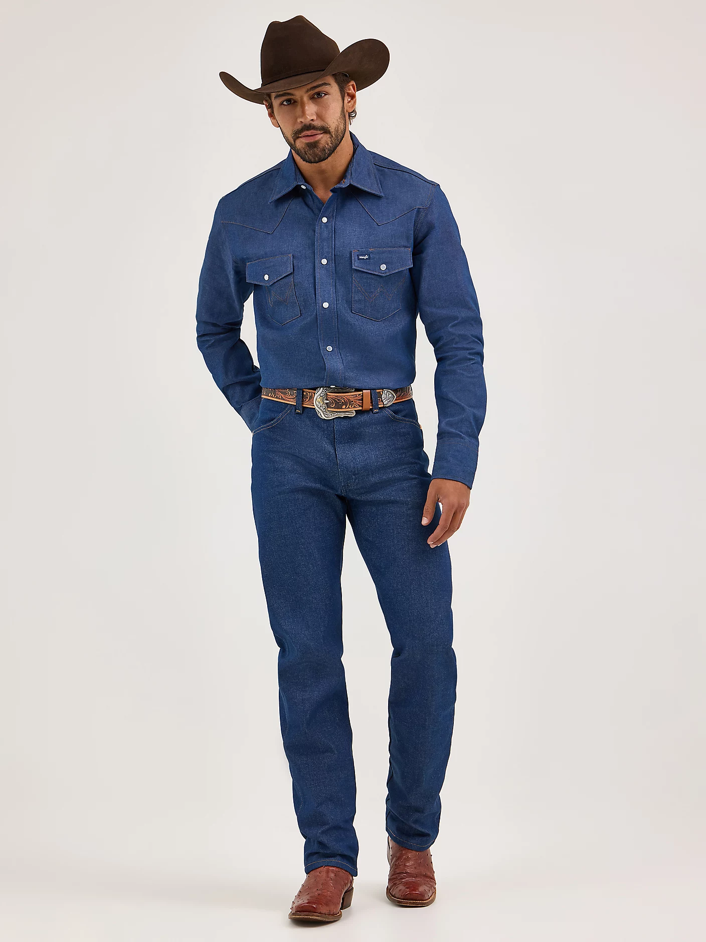 WRANGLER MENS COWBOY CUT INDIGO JEANS
